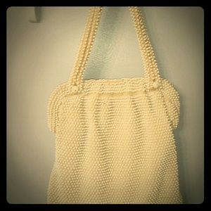 Corde bead vintage purse